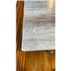 Image 2 : 30X24X30"H WOOD GRAIN LAMINATE RESTAURANT TABLE WITH METAL BASE-SMALL CHIP ON TOP