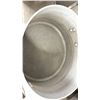 Image 2 : ALUMINUM BRAISING POT 14" DIAMETER X 7" DEEP - BOTTOM IS QUITE WARPED.