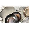 Image 2 : GROUP LOT OF 8 PANS. 3 X 12 FRYING PANS.  5 WOKS.
