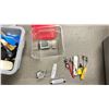 Image 1 : BIN WITH ASST TEMP MONITORS, PROBES, GAUGES APPROX 9 MEAT/FOOD PLUS FRIDGE/FREEZER THERMOMETERS