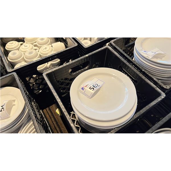 CRATE OF 9" SIDE PLATES-APPROX 25
