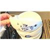 Image 2 : GROUP OF APPROX 9 X 8"SERVING TYPE BOWLS-BLUE FISH