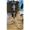 Image 2 : PAIR OF YORKVILLE SPEAKER TRIPOD STANDS WITH CARRY CASE. PLUS ACCOLADE ELPSC80 PORTABLE PROJECTOR