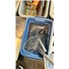 Image 2 : LARGE GROUP LOT OF ASST KITCHEN ITEMS. WHISKS, SPATULAS, ROBOT COUPE PARTS, LARGE PEPPER GRINDERS,