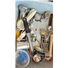 Image 8 : LARGE GROUP LOT OF ASST KITCHEN ITEMS. WHISKS, SPATULAS, ROBOT COUPE PARTS, LARGE PEPPER GRINDERS,