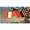Image 1 : LARGE GROUP OF ASST MUFFIN TINS, MINI MUFFIN TIN AND PASTRY MOLDS. SILICONE AND METAL. 11 STANDARD