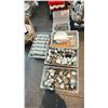Image 1 : GROUP LOT OF 5 BINS ASST BAKING TYPE ITEMS. FORMS, FLOUR SCOOPS, RINGS
