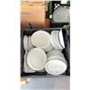 Image 26 : VERY LARGE LOT OF ASST DISHWARE. PLATES, BASKETS, WINE DECANTER, BOWLS, LOTS OF NEW IN BOX DISHES,