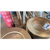 Image 2 : APPROX 140 COPPER COLOR PLASTIC CHARGERS