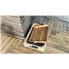 Image 2 : GROUP OF WOOD TRAYS, BOXES, ETC