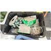 Image 8 : LARGE GROUP OF TOTES FULL OF XMAS TYPE DECORATIONS. LIGHTS, STRING LIGHTS, GARLAND, DECOR,