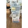 Image 1 : 7 BINS OF FRAMES-COULD BE USED FOR PHOTOS OR TABLE IDENTIFICATION