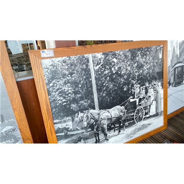HISTORIC PHOTO FROM EARLY VICTORIA. FRAMED. 64X50"