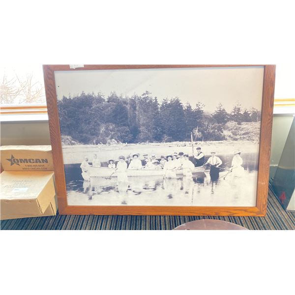 HISTORIC PHOTO FROM EARLY VICTORIA. FRAMED. 64X48"
