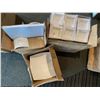 Image 1 : BOX OF ARCOROC RECTANGULAR WAVE BOWLS. 4 1/4X3" APPROX 24 PLUS BOX OF ARCOROC RIM SQUARE BOWL 4"