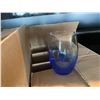 Image 1 : CASE OF ARCOROC TRANSPARENT BLUE COCKTAIL GLASSES. 24 PIECES