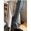 Image 2 : 10' SQUARE EXTENSION UMBRELLA WITH WEIGHTED WATER FILLED BASE. HAS SOLAR LIGHT-USED ONE SEASON