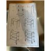 Image 2 : STAINLESS STEEL SHELF UNIT 32X18" ON WHEELS. UNASSEMBLED