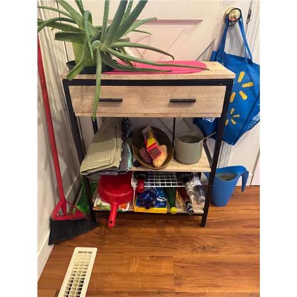 Drawered Shelf 23 1/2" x 10" x 30 1/2" contents not included