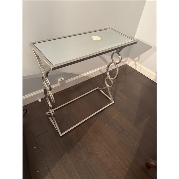 Mirrored side table