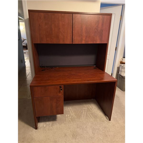 Desk with keys two piece 47 1/2" x 30 1/4" x 65" tall top comes off