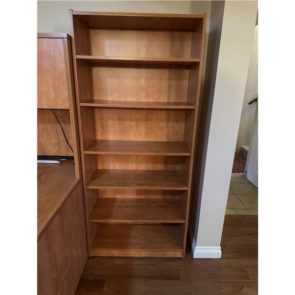 shelf measures 31 1/2" x 14" x 71" tall