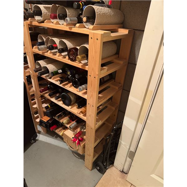 Wine rack contents not included