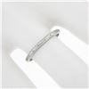 Image 3 : Antique Art Deco Orange Blossom Platinum 1.8mm Engraved Stack wedding Band Ring