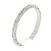 Image 7 : Antique Art Deco Orange Blossom Platinum 1.8mm Engraved Stack wedding Band Ring