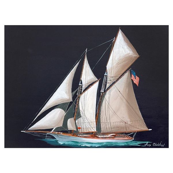 Two Masted Schooner by Blokhin Original