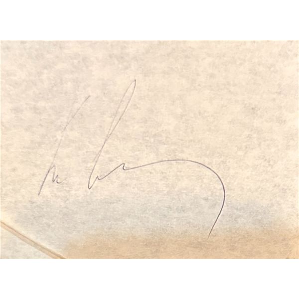 John F. Kennedy AUTOGRAPHED Page