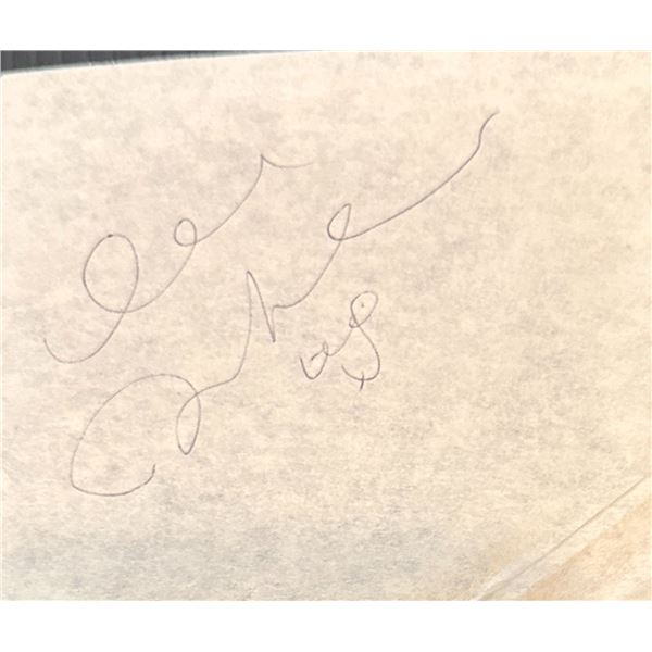 John Lennon Cut Autographed