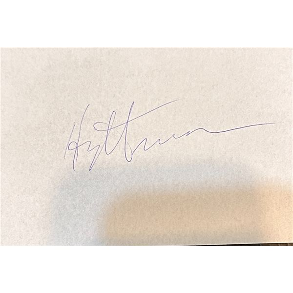 Harry Truman Autographed Page