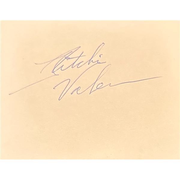 Ritchie Valens Cut Autograph