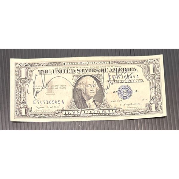 John & Robert Kennedy Autographed $1 Bill