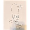 Image 1 : Matt Groening Marge Autographed Sketch