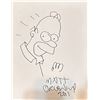 Image 1 : Matt Groening Homer Autographed Sketch
