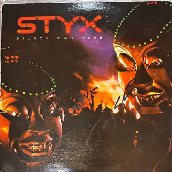 Styx Autographed Album JY YOUNG SHAW