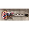 Image 1 : Zakk Wylde Autographed Confederate Flag Guitar RARE!