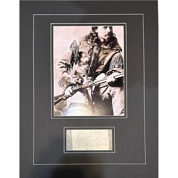 Wild Bill Cody Autogaphed Display