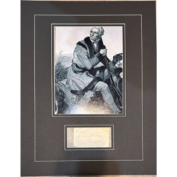 Daniel Boone Autographed Display