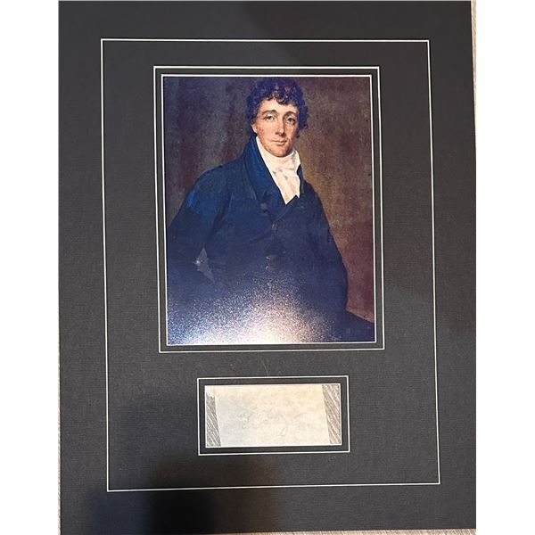 Francis Scott Key Autographed Display