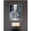Image 1 : Ben Franklin Autographed Display