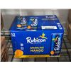 Image 1 : CASE LOT - Rubicon Exotic Sparkling Mango Beverage 12 x 355ml