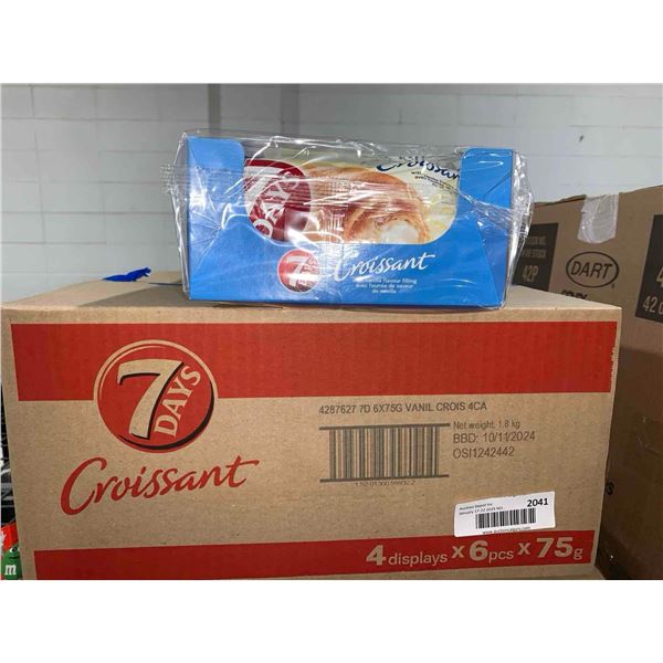 CASE LOT - 7 Days Croissant Vanilla Flavor Filling (6x75g) x 4