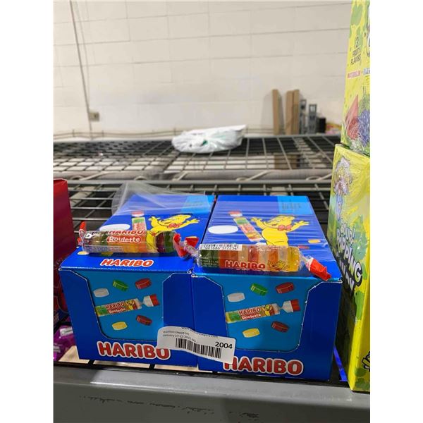 CASE LOT - Haribo Roulette Fruit Flavor Gummy Candy (50x25g) x2