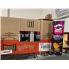 Image 1 : CASE LOT - Pringles Scorchin BBQ Medium Potato Chips 14 x 156g