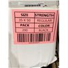 Image 2 : CASE LOT - MDF Garbage Bags 35" x 50" Black Regular Strength 200