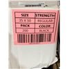 Image 2 : CASE LOT - MDF Garbage Bags 35" x 50" Black Regular Strength 200