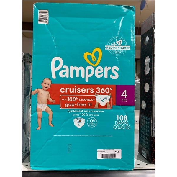 Pampers Cruisers 108ct (size 4, 22-37lb)
